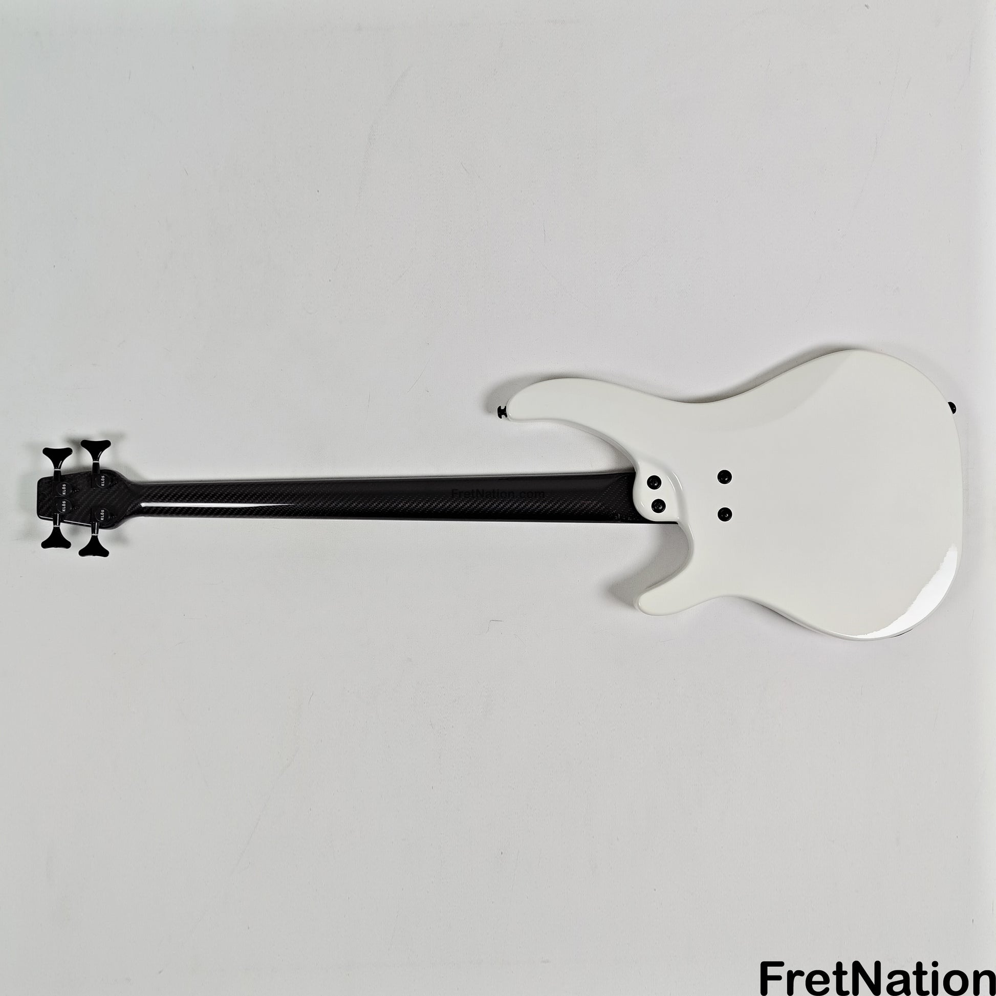KLOS Guitars KLOS Apollo IV Standard 4-String Bass White w/ Carbon Fiber Neck 7.62lbs