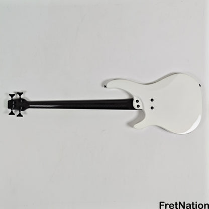 KLOS Guitars KLOS Apollo IV Standard 4-String Bass White w/ Carbon Fiber Neck 7.62lbs