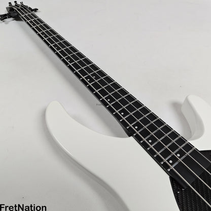 KLOS Guitars KLOS Apollo IV Standard 4-String Bass White w/ Carbon Fiber Neck 7.62lbs