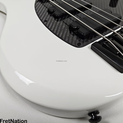 KLOS Guitars KLOS Apollo IV Standard 4-String Bass White w/ Carbon Fiber Neck 7.62lbs