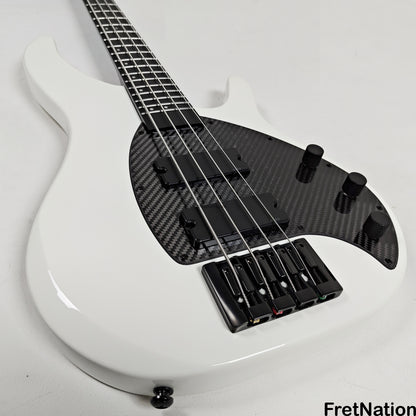KLOS Guitars KLOS Apollo IV Standard 4-String Bass White w/ Carbon Fiber Neck 7.62lbs