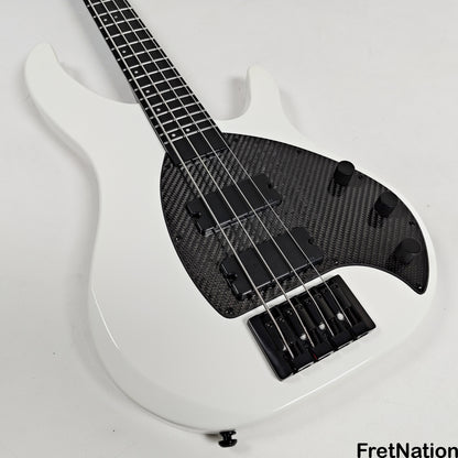 KLOS Guitars KLOS Apollo IV Standard 4-String Bass White w/ Carbon Fiber Neck 7.62lbs