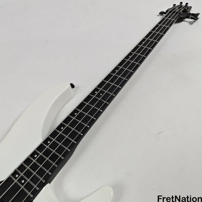 KLOS Guitars KLOS Apollo IV Standard 4-String Bass White w/ Carbon Fiber Neck 7.62lbs