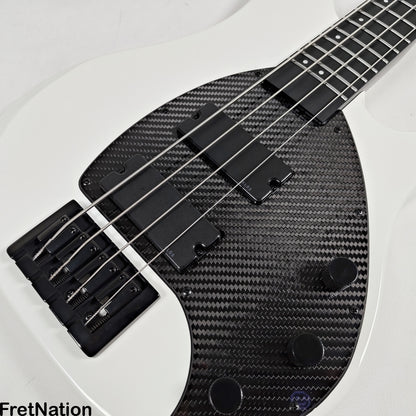 KLOS Guitars KLOS Apollo IV Standard 4-String Bass White w/ Carbon Fiber Neck 7.62lbs