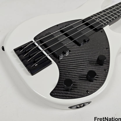 KLOS Guitars KLOS Apollo IV Standard 4-String Bass White w/ Carbon Fiber Neck 7.62lbs