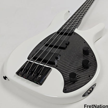 KLOS Guitars KLOS Apollo IV Standard 4-String Bass White w/ Carbon Fiber Neck 7.62lbs