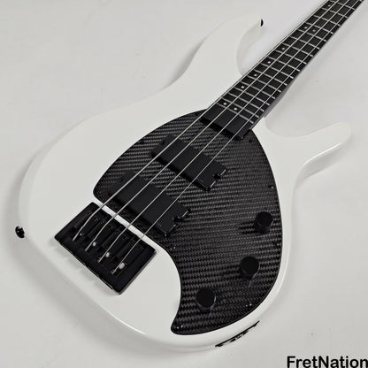 KLOS Guitars KLOS Apollo IV Standard 4-String Bass White w/ Carbon Fiber Neck 7.62lbs