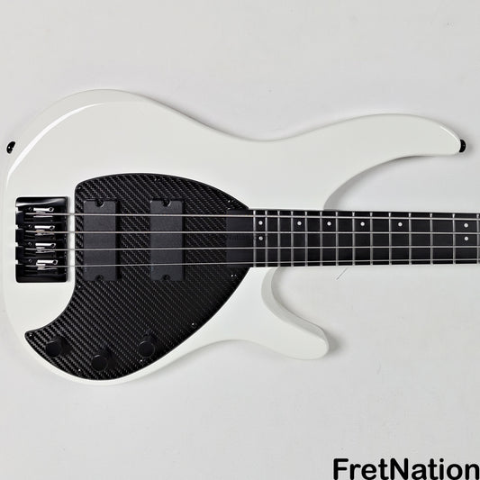 KLOS Guitars KLOS Apollo IV Standard 4-String Bass White w/ Carbon Fiber Neck 7.62lbs