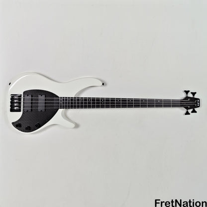 KLOS Guitars KLOS Apollo IV Standard 4-String Bass White w/ Carbon Fiber Neck 7.62lbs