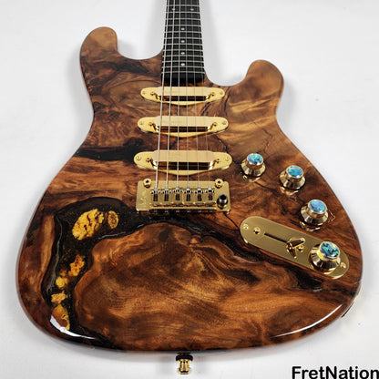 Fret Nation Langcaster New Zealand Swamp Kauri Electric Guitar - 10lbs #L12-S