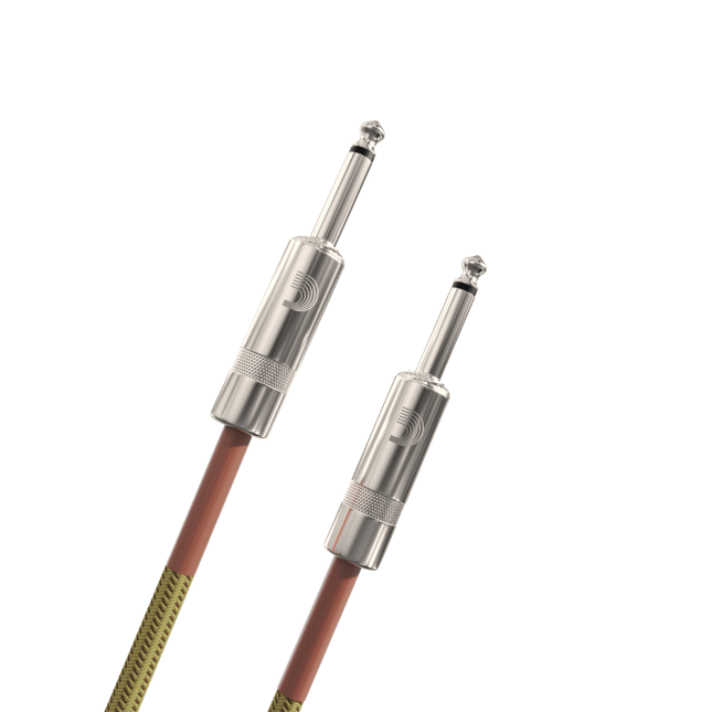 D'Addario D'Addario Custom Series Braided Instrument Cable 20' Tweed - PW-BG-20TW