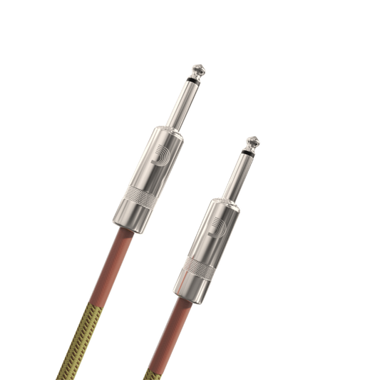D'Addario D'Addario Custom Series Braided Instrument Cable 15' Tweed - PW-BG-15TW
