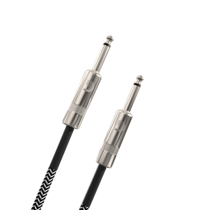 D'Addario D'Addario Custom Series Braided Instrument Cable 20' Grey - PW-BG-20BG