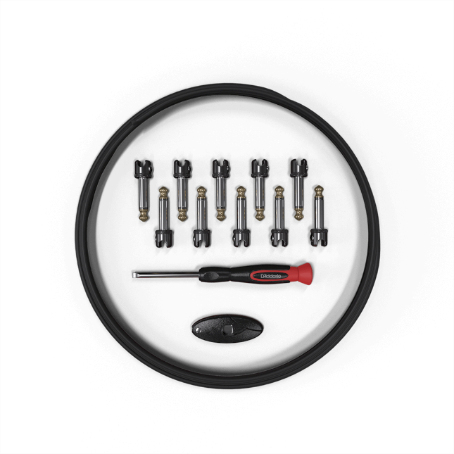 D'Addario D'Addario DIY Solderless Cable Kit with Mini Plugs - 10 Foot - 10 Plugs - PW-MGPKIT-10