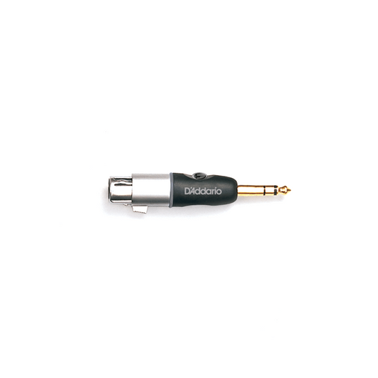 D'Addario D'Addario 1/4" Male Balanced to XLR Female Adaptor - PW-P047AA
