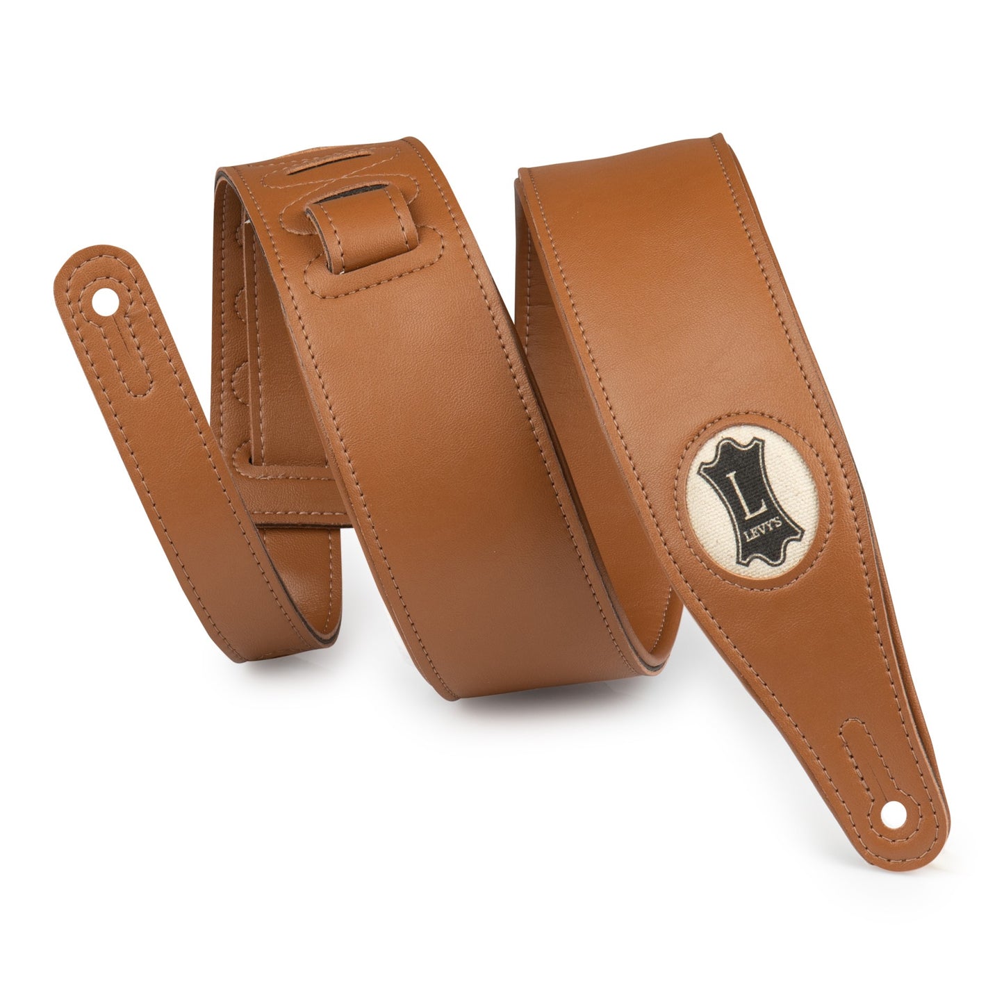 Levy's Leathers Levy's Tan Padded Vegan 2.5" Guitar Strap - M17VGN-TAN