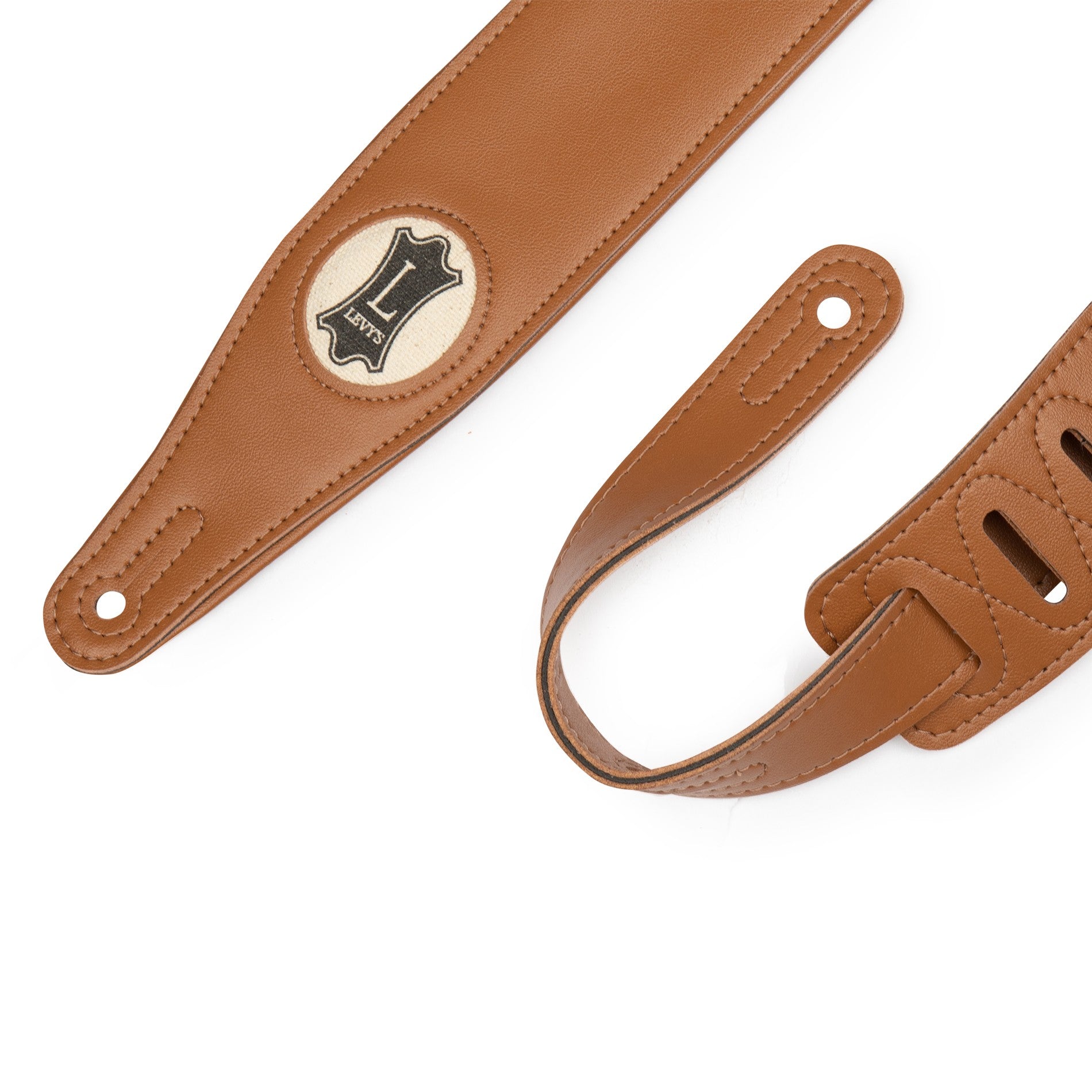 Levy's Leathers Levy's Tan Padded Vegan 2.5" Guitar Strap - M17VGN-TAN