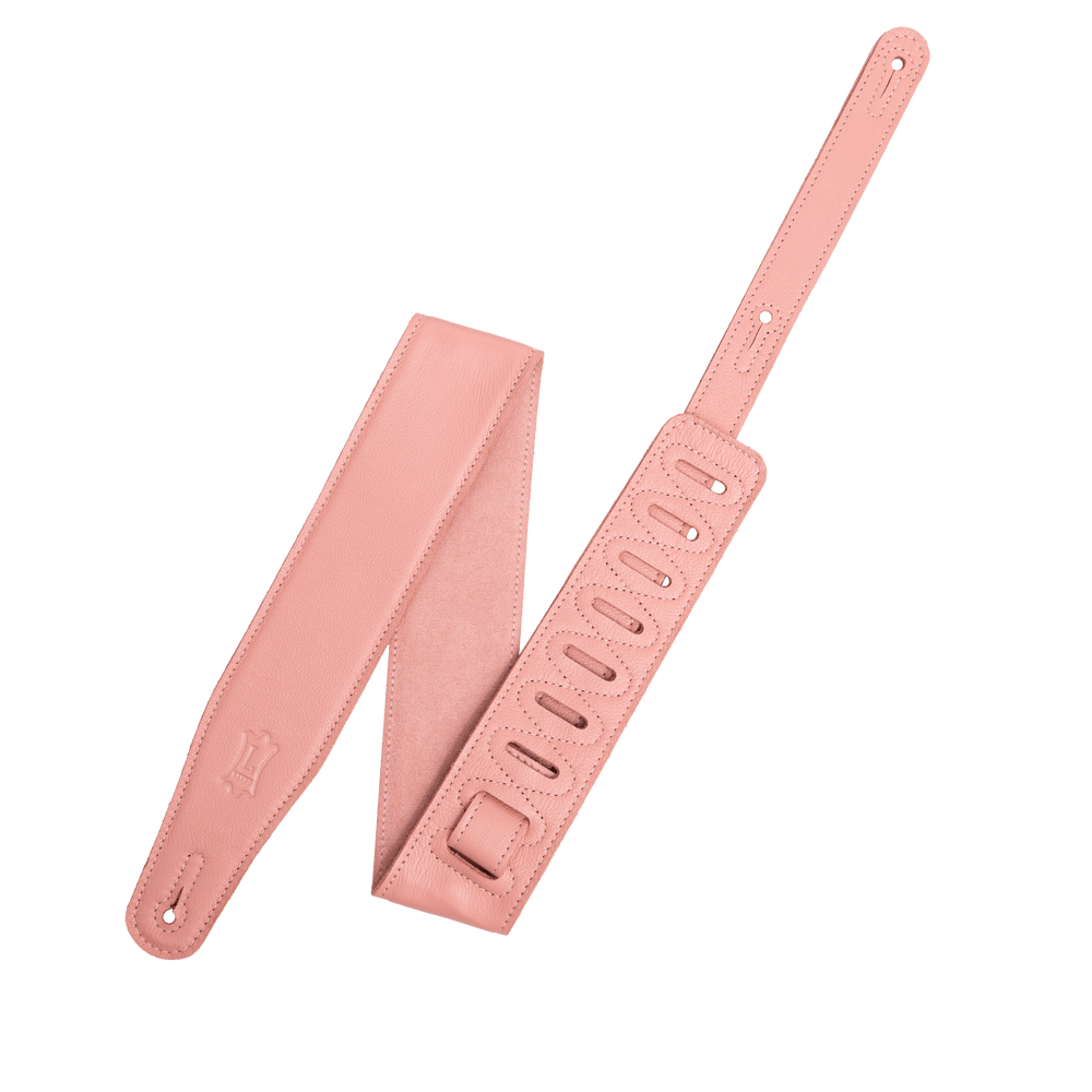 Levy's Leathers Levy's Salmon Pastel Garment Leather 2.5" Guitar Strap - M26GFP-SLM