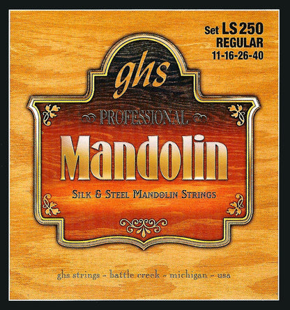 GHS Strings GHS Mandolin Silk and Steel 04-String Set - 11-40 Light LS250