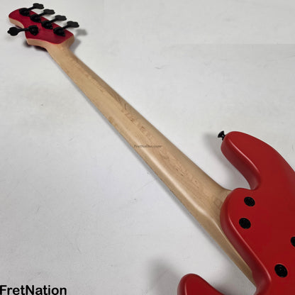 Marco Bass Guitars Marco Bass Guitars TFL-5 5-String 34.5" Satin Red - 9.84lbs
