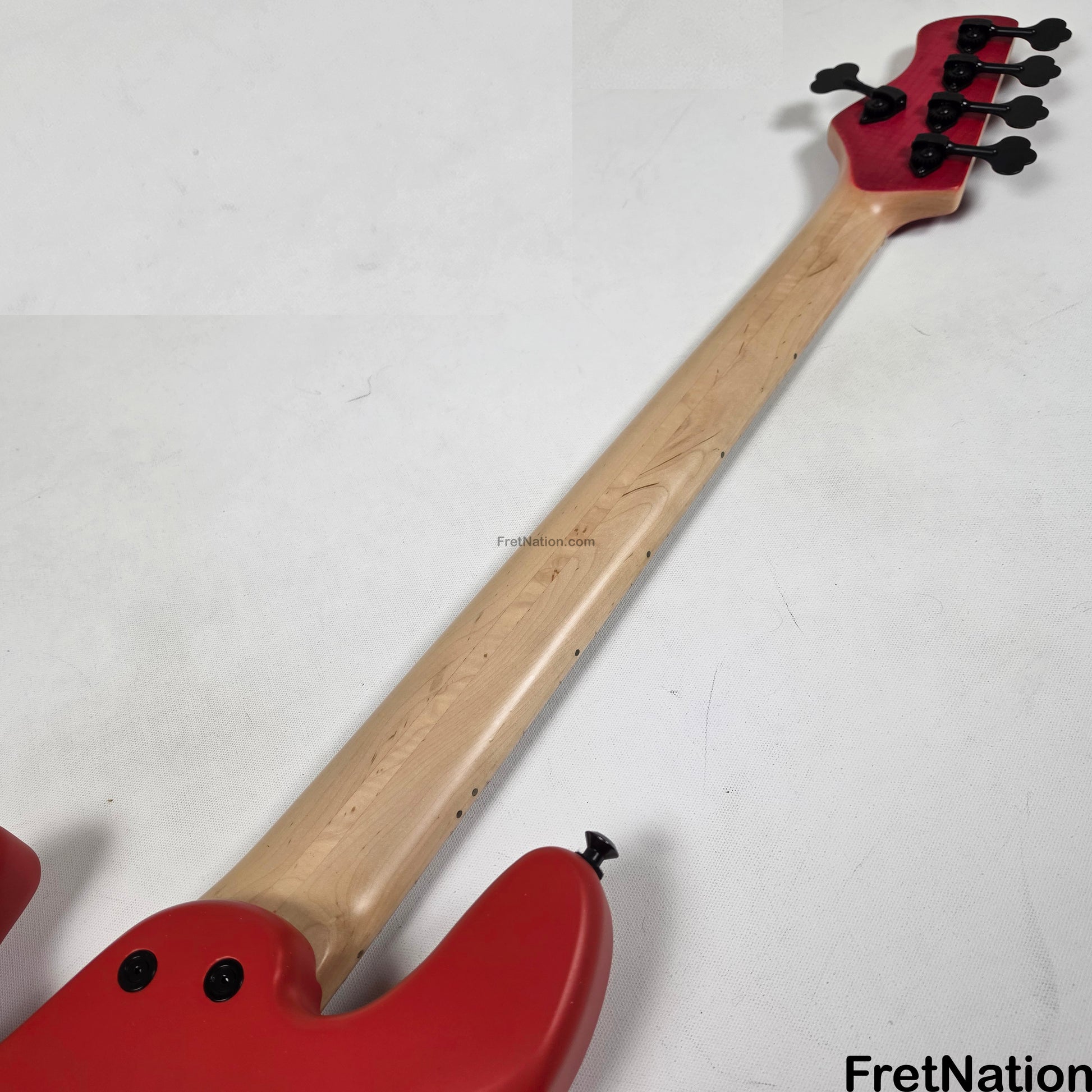 Marco Bass Guitars Marco Bass Guitars TFL-5 5-String 34.5" Satin Red - 9.84lbs