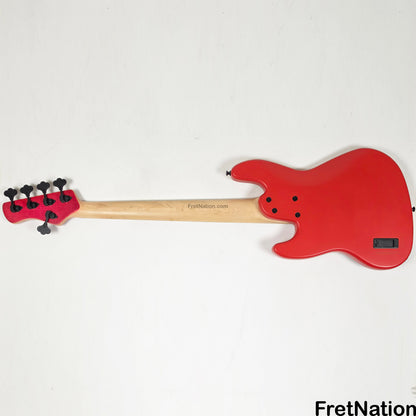 Marco Bass Guitars Marco Bass Guitars TFL-5 5-String 34.5" Satin Red - 9.84lbs