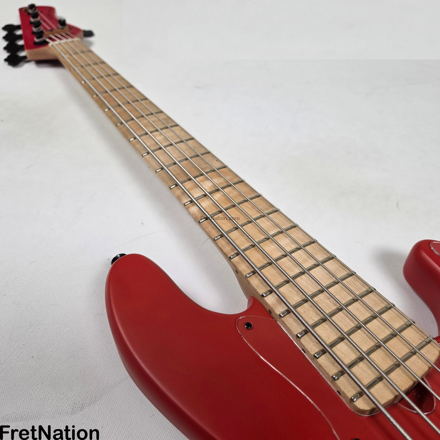 Marco Bass Guitars Marco Bass Guitars TFL-5 5-String 34.5" Satin Red - 9.84lbs