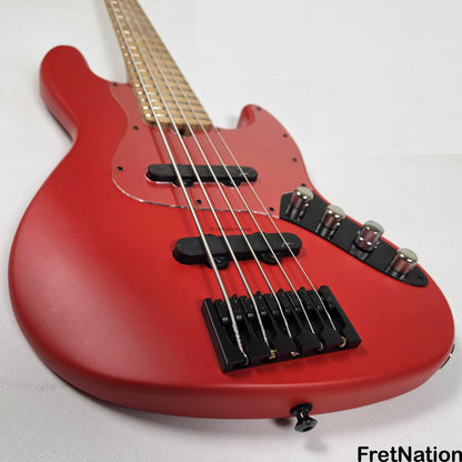Marco Bass Guitars Marco Bass Guitars TFL-5 5-String 34.5" Satin Red - 9.84lbs