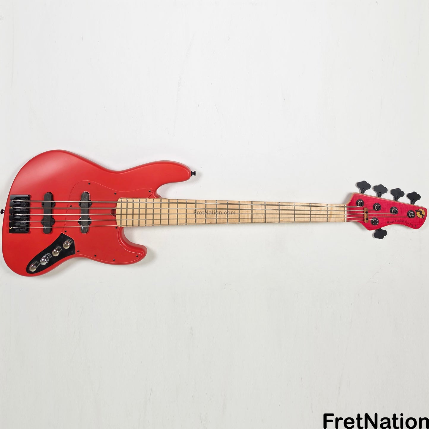 Marco Bass Guitars Marco Bass Guitars TFL-5 5-String 34.5" Satin Red - 9.84lbs