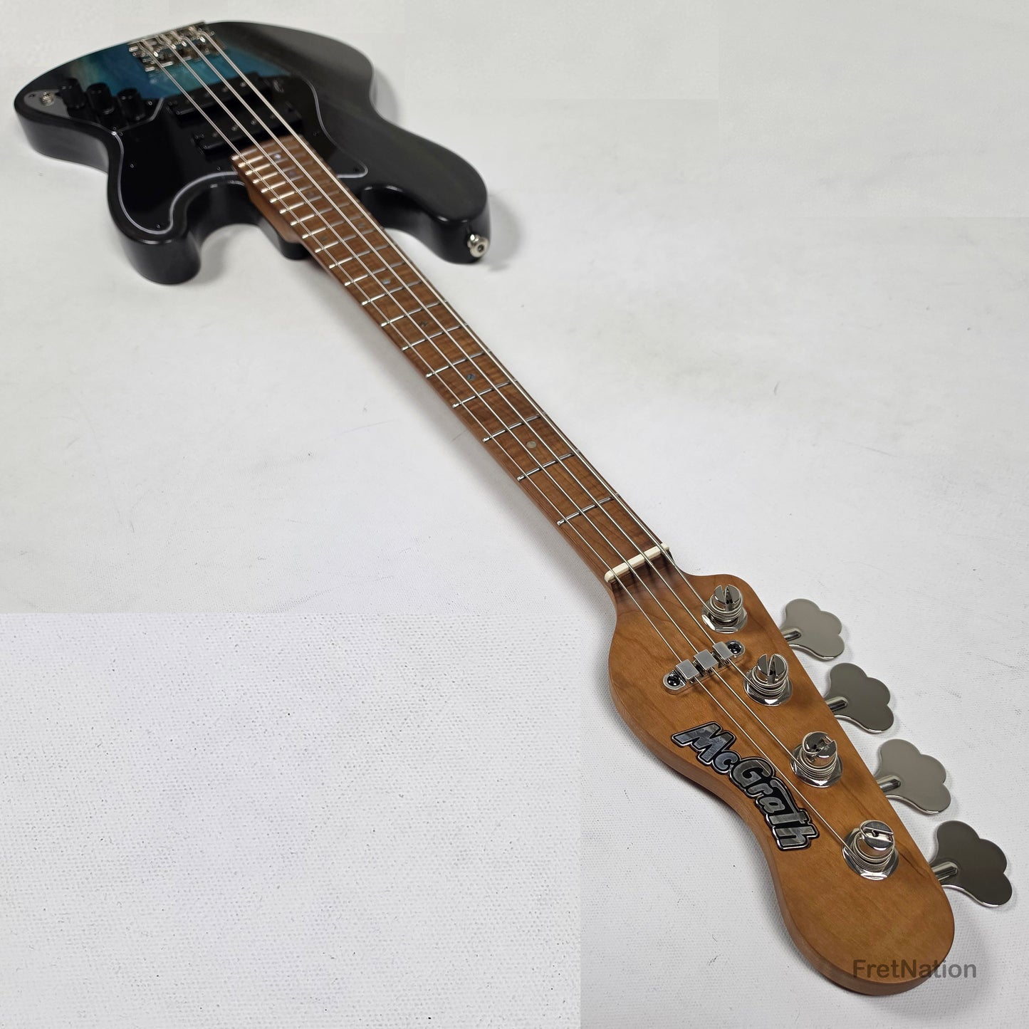 McGrath J-Style Thumper Short Scale 4-String Bass Nordstrands Passive - Black Sands 8.20lbs