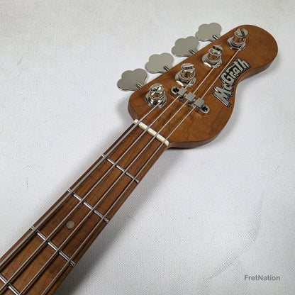 McGrath J-Style Thumper Short Scale 4-String Bass Nordstrands Passive - Black Sands 8.20lbs