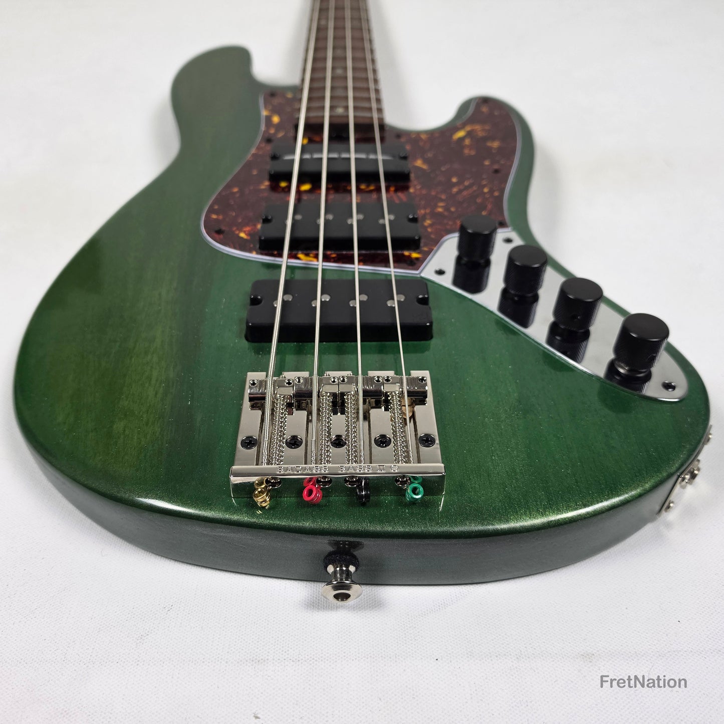 McGrath J-Style Thunderhorse IV 4-String Bass Nordstrand 12-Way Tilt - British Racing Green 9.02lbs