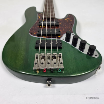 McGrath J-Style Thunderhorse IV 4-String Bass Nordstrand 12-Way Tilt - British Racing Green 9.02lbs