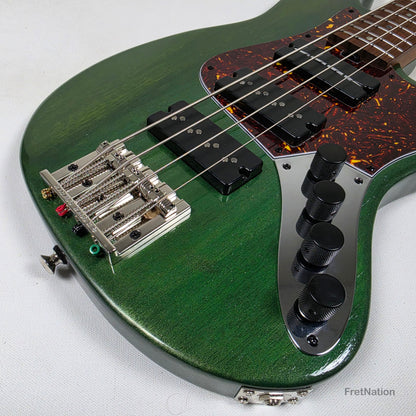 McGrath J-Style Thunderhorse IV 4-String Bass Nordstrand 12-Way Tilt - British Racing Green 9.02lbs