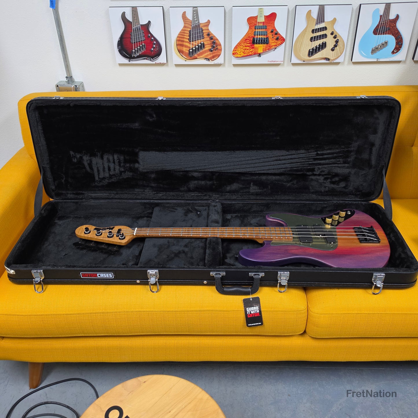 McGrath J-Style Thumper Short Scale 4-String Bass EMG Passive - Passion Fruit 8.72lbs