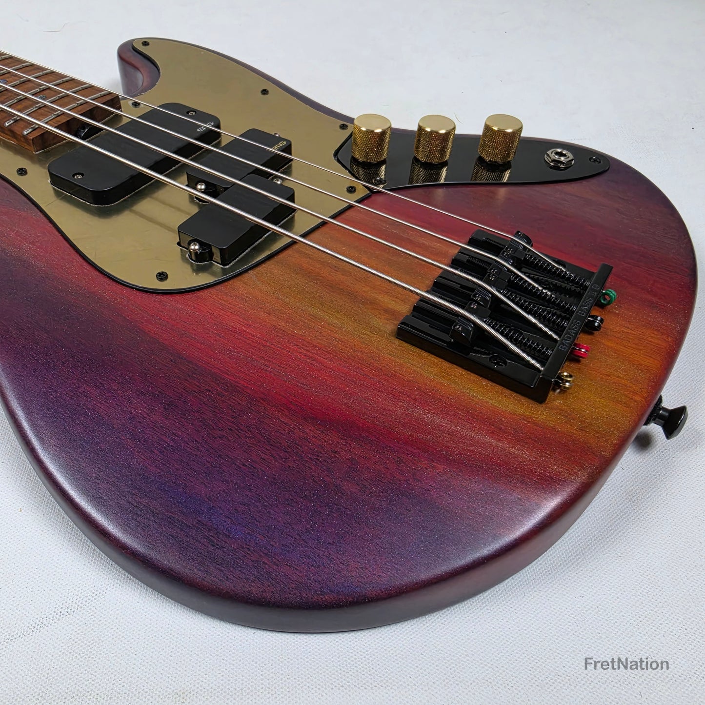 McGrath J-Style Thumper Short Scale 4-String Bass EMG Passive - Passion Fruit 8.72lbs