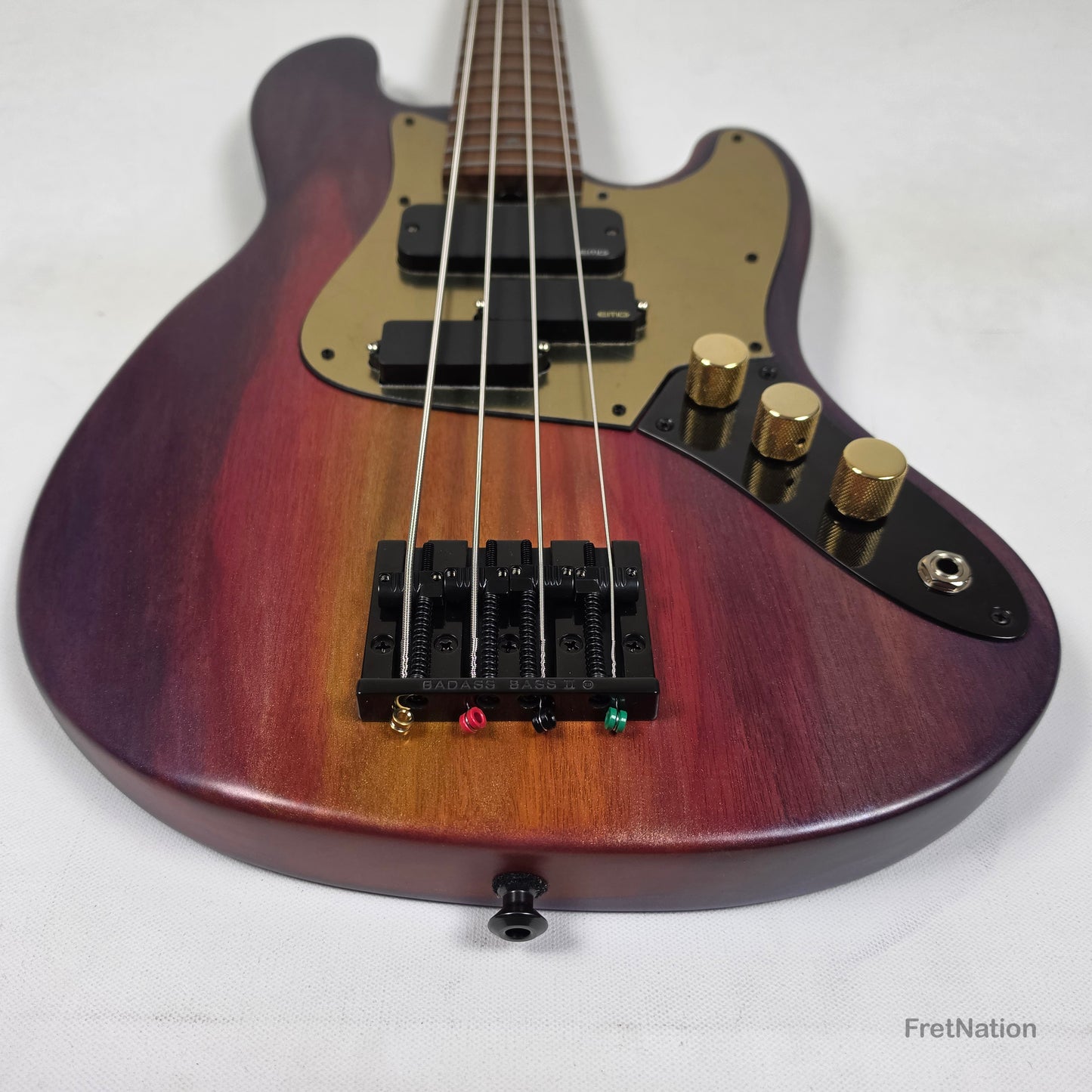 McGrath J-Style Thumper Short Scale 4-String Bass EMG Passive - Passion Fruit 8.72lbs