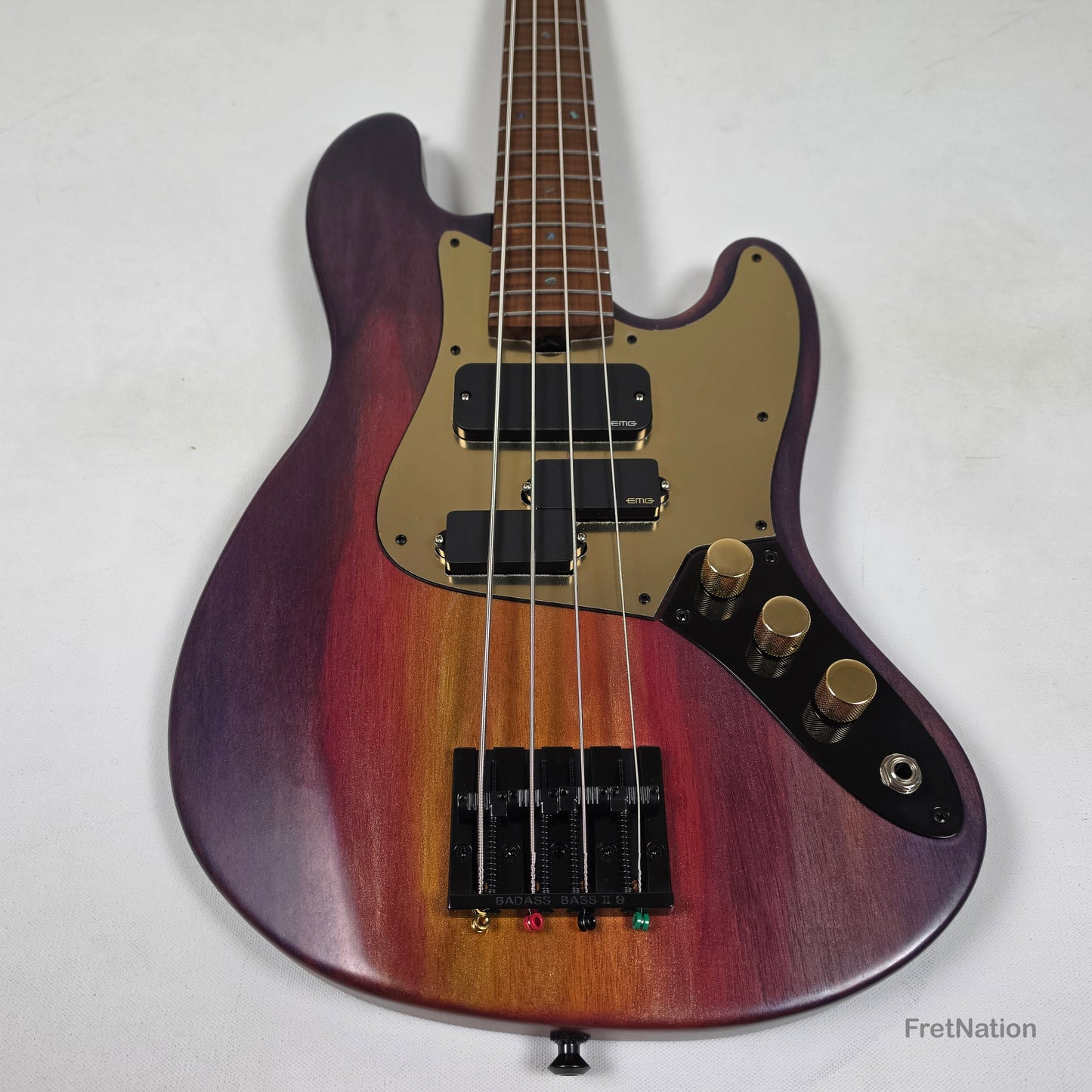 McGrath J-Style Thumper Short Scale 4-String Bass EMG Passive - Passion Fruit 8.72lbs