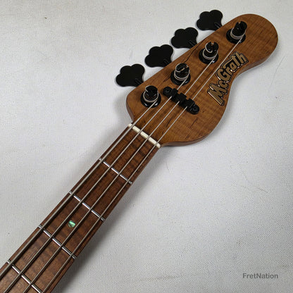 McGrath J-Style Thumper Short Scale 4-String Bass EMG Passive - Passion Fruit 8.72lbs