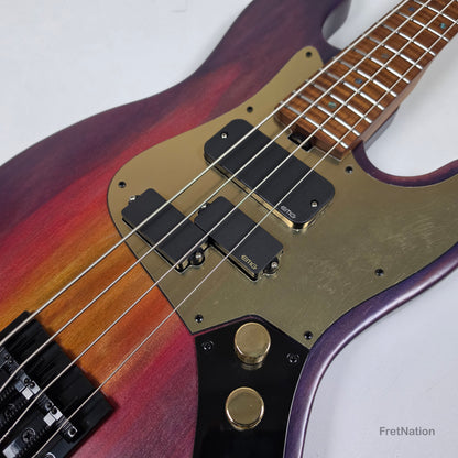 McGrath J-Style Thumper Short Scale 4-String Bass EMG Passive - Passion Fruit 8.72lbs