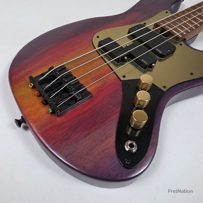 McGrath J-Style Thumper Short Scale 4-String Bass EMG Passive - Passion Fruit 8.72lbs