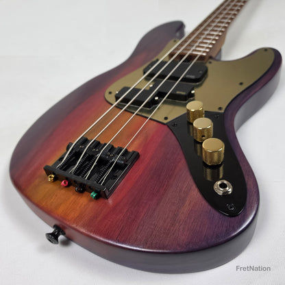 McGrath J-Style Thumper Short Scale 4-String Bass EMG Passive - Passion Fruit 8.72lbs