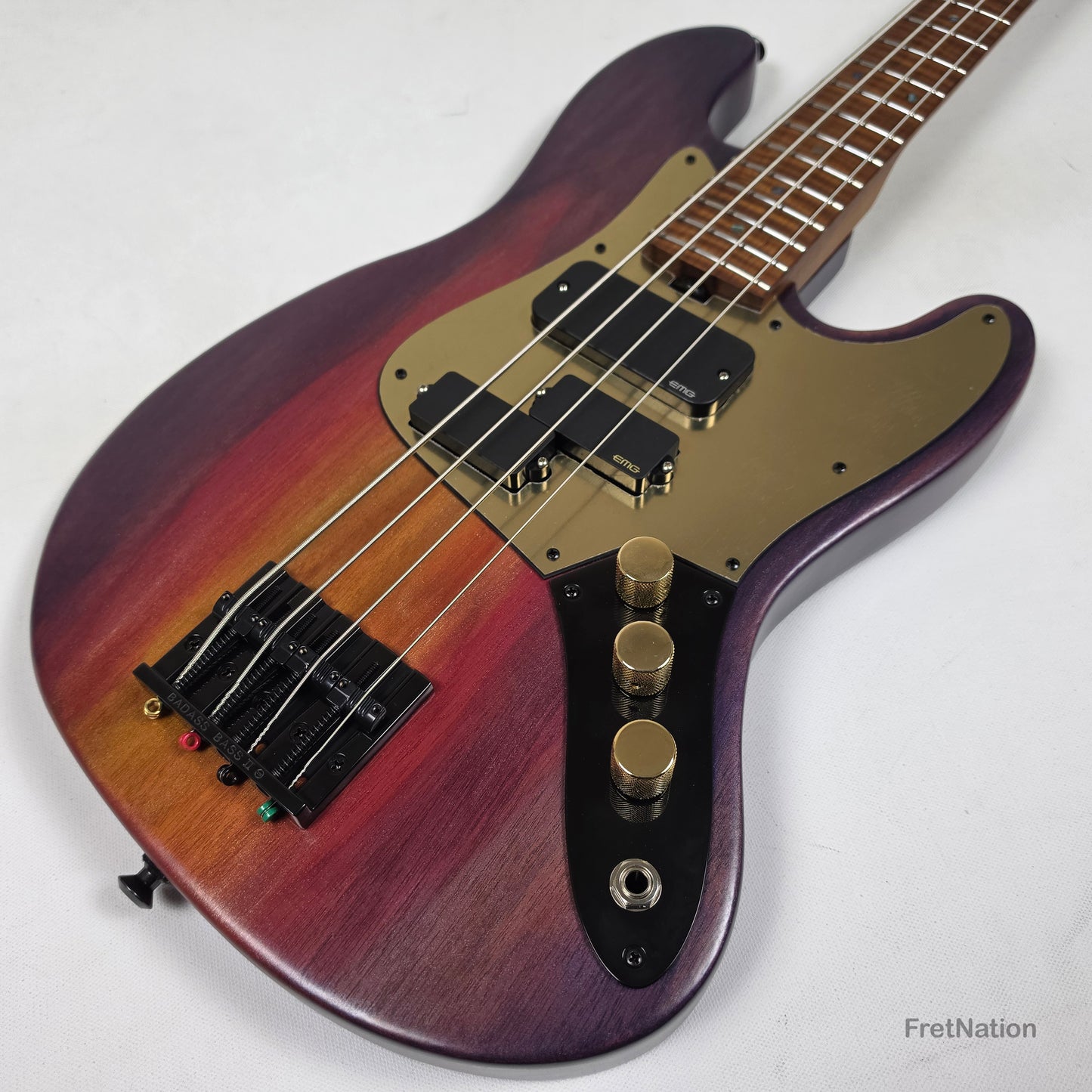 McGrath J-Style Thumper Short Scale 4-String Bass EMG Passive - Passion Fruit 8.72lbs