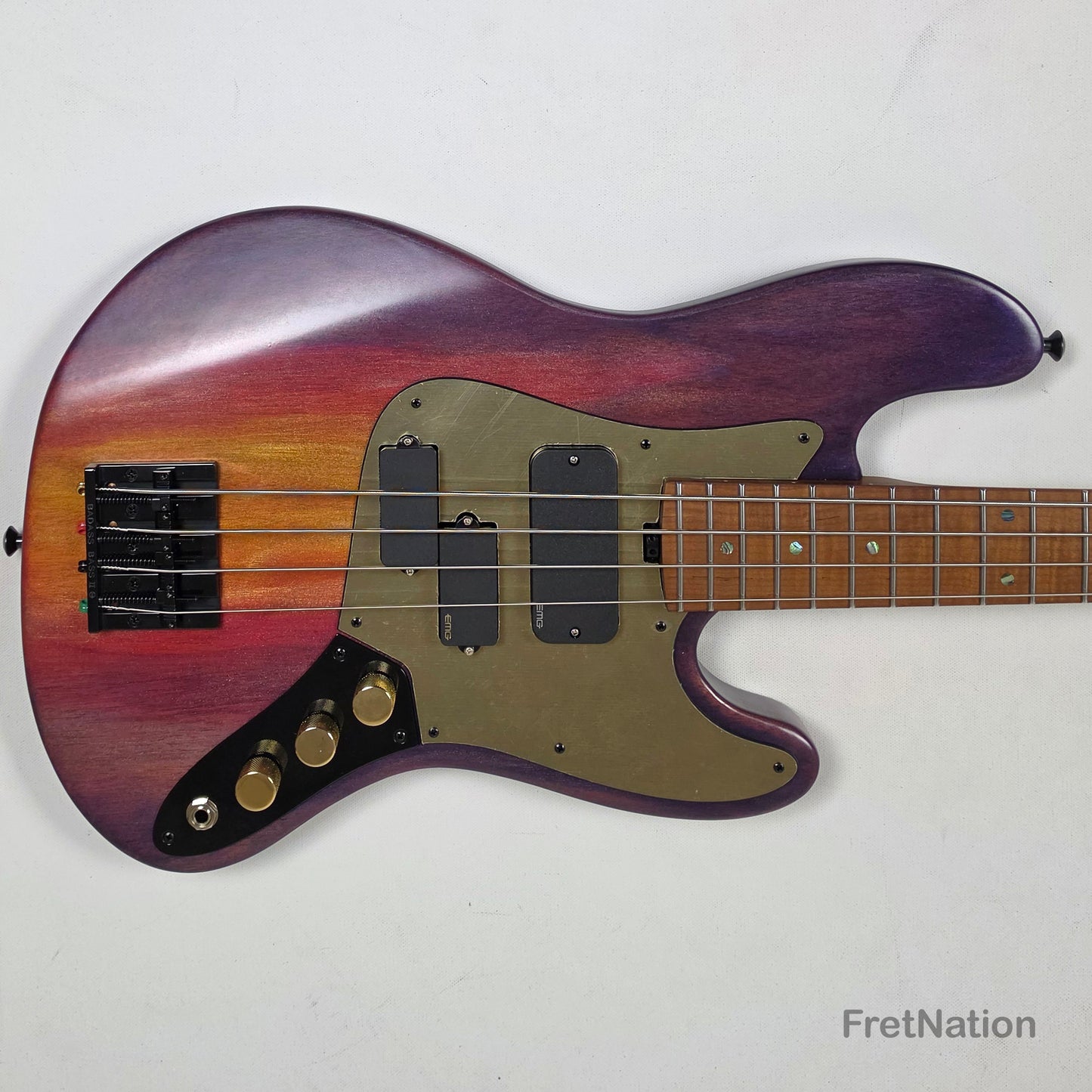 McGrath J-Style Thumper Short Scale 4-String Bass EMG Passive - Passion Fruit 8.72lbs