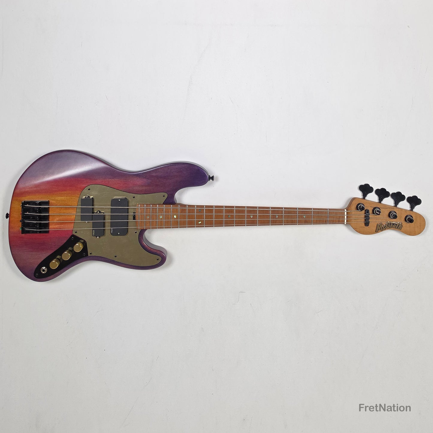 McGrath J-Style Thumper Short Scale 4-String Bass EMG Passive - Passion Fruit 8.72lbs