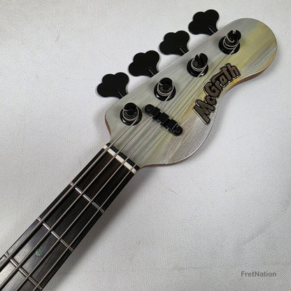 McGrath J-Style Thumper Short Scale 4-String Bass EMG Passive - White Sands 10.16lbs