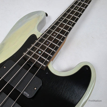 McGrath J-Style Thumper Short Scale 4-String Bass EMG Passive - White Sands 10.16lbs
