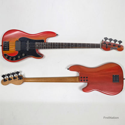 McGrath P-Style MM/J 4-String Bass EMG 12-Way - Red Flame 8.72lbs