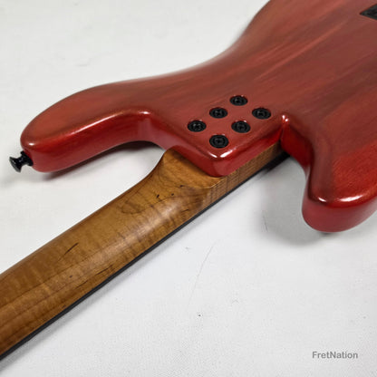 McGrath P-Style MM/J 4-String Bass EMG 12-Way - Red Flame 8.72lbs