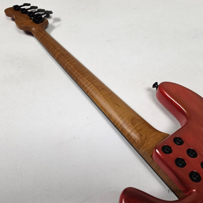 McGrath P-Style MM/J 4-String Bass EMG 12-Way - Red Flame 8.72lbs